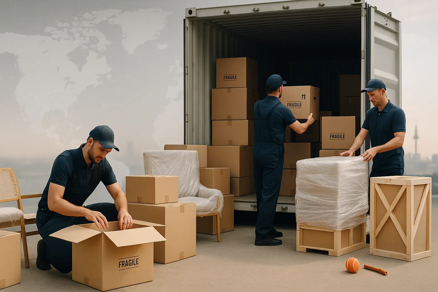 Mudanzas internacionales seguras desde y hacia Colombia