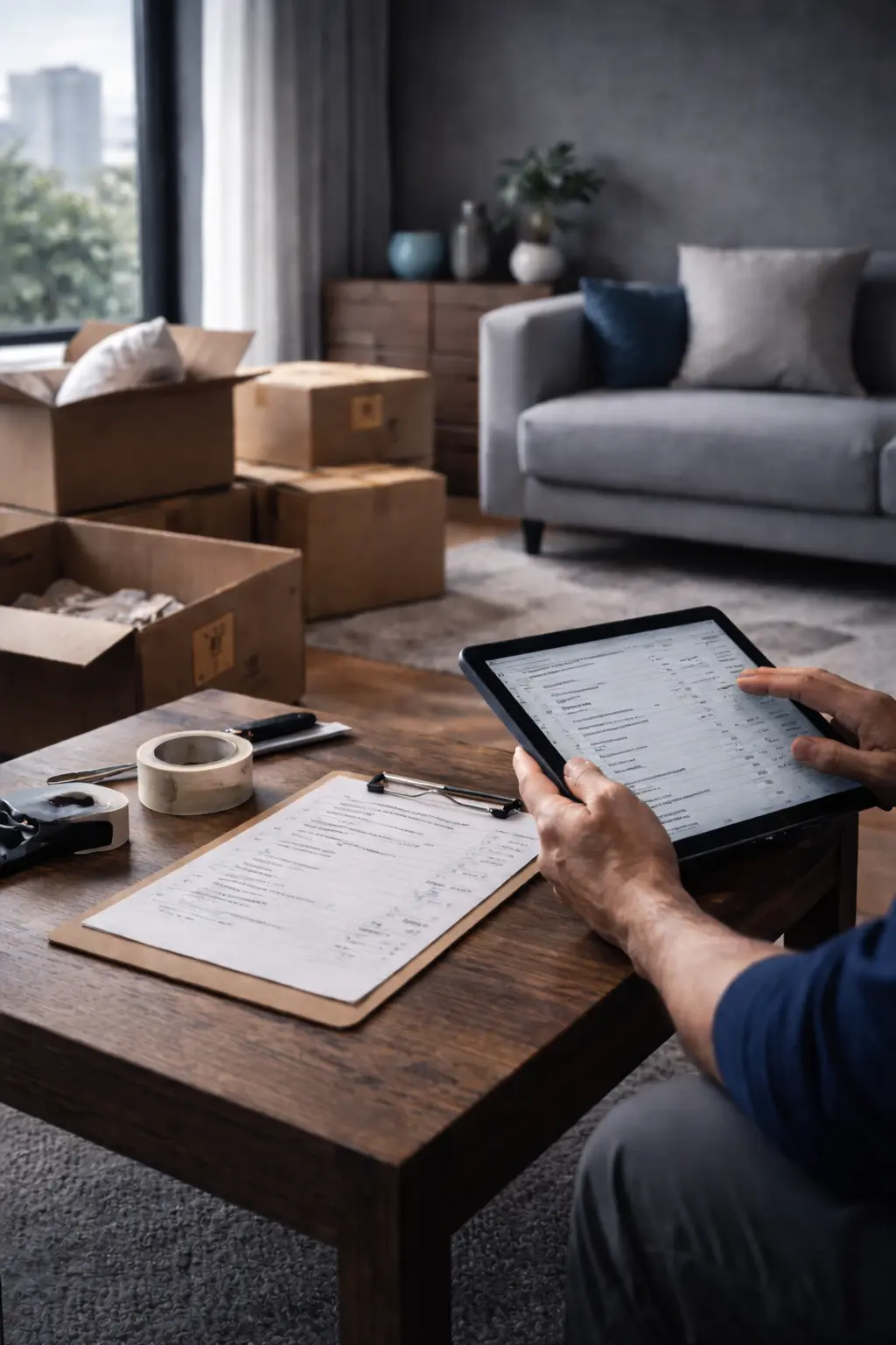 Final delivery and international moving verification